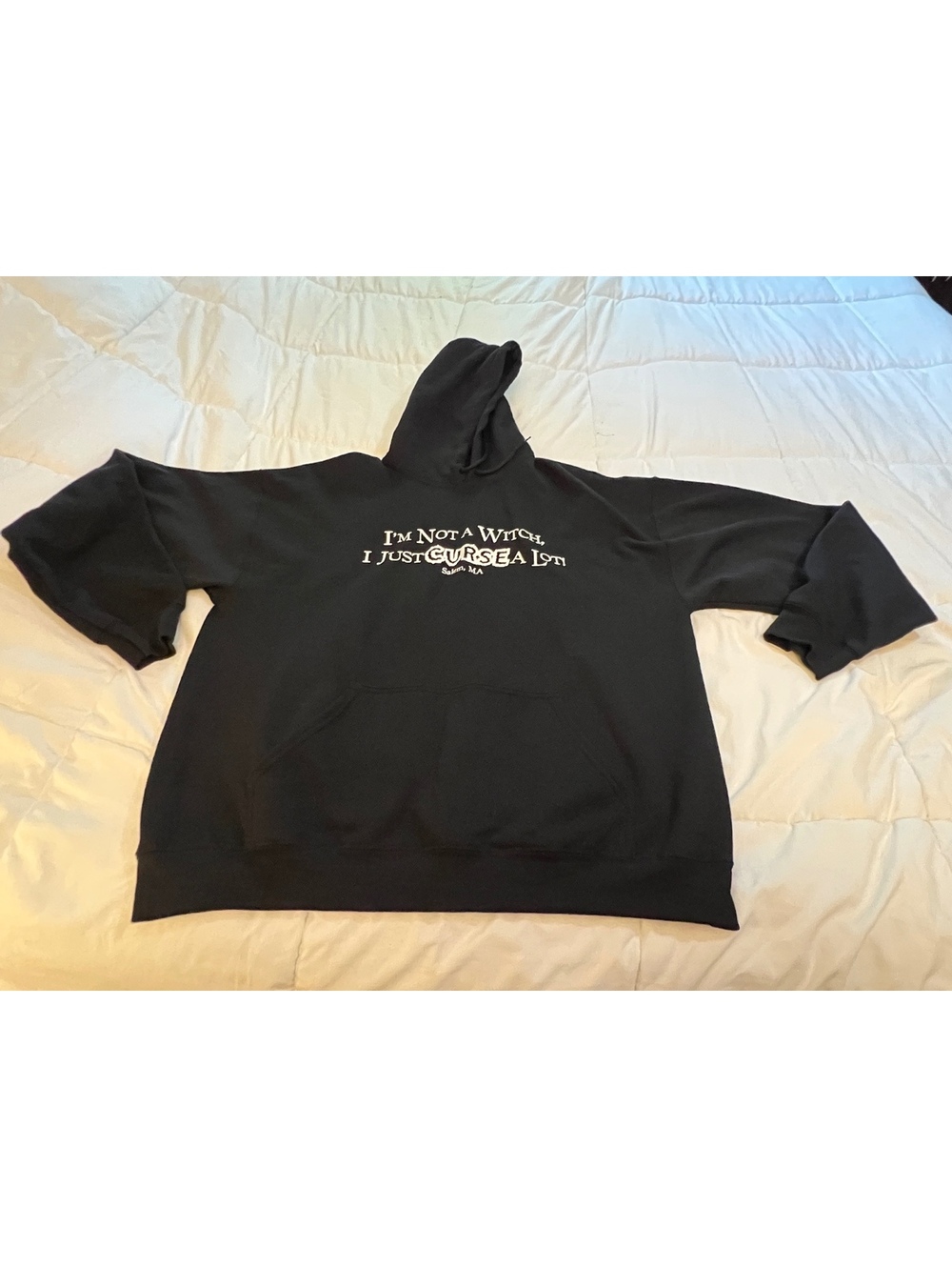 'I'm Not a Witch, I Just Curse a Lot! Salem MA Black Hoodie